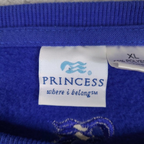 Princess Cruises South America Sweatshirt Adult XL Blue Long Sleeve Pullover - Picture 5 of 16
